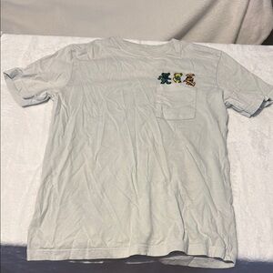 American Eagle Outfitters White Tee with Colorful Graphics